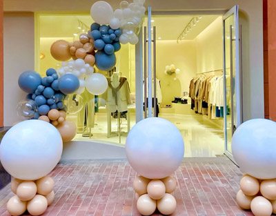 时尚女装服饰店开业仪式气球布置👗爆破气球🎈